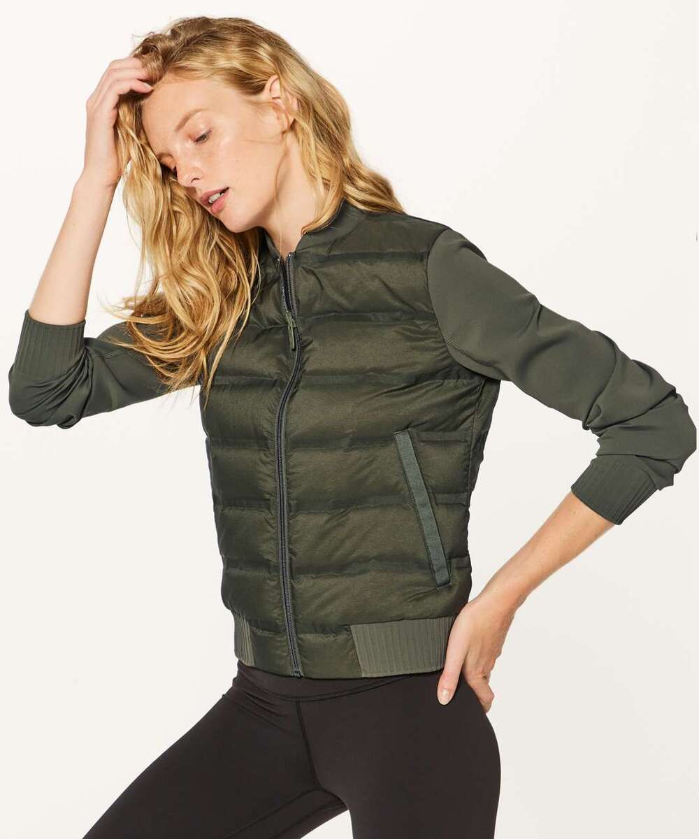Lululemon 800-fill Down & Around Bomber (Reversible) Jacket Size 6